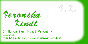 veronika kindl business card